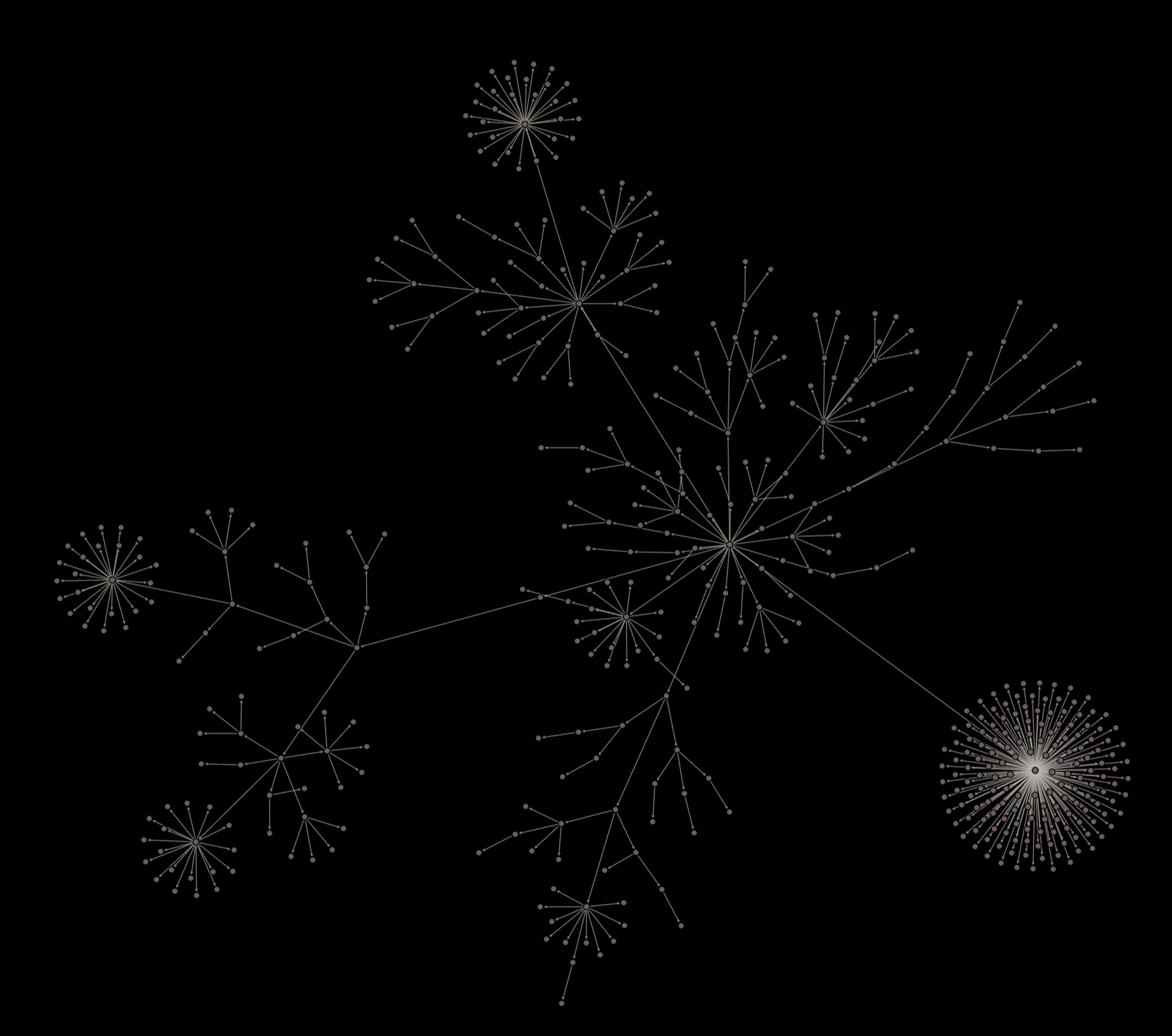A real vault&rsquo;s note graph
